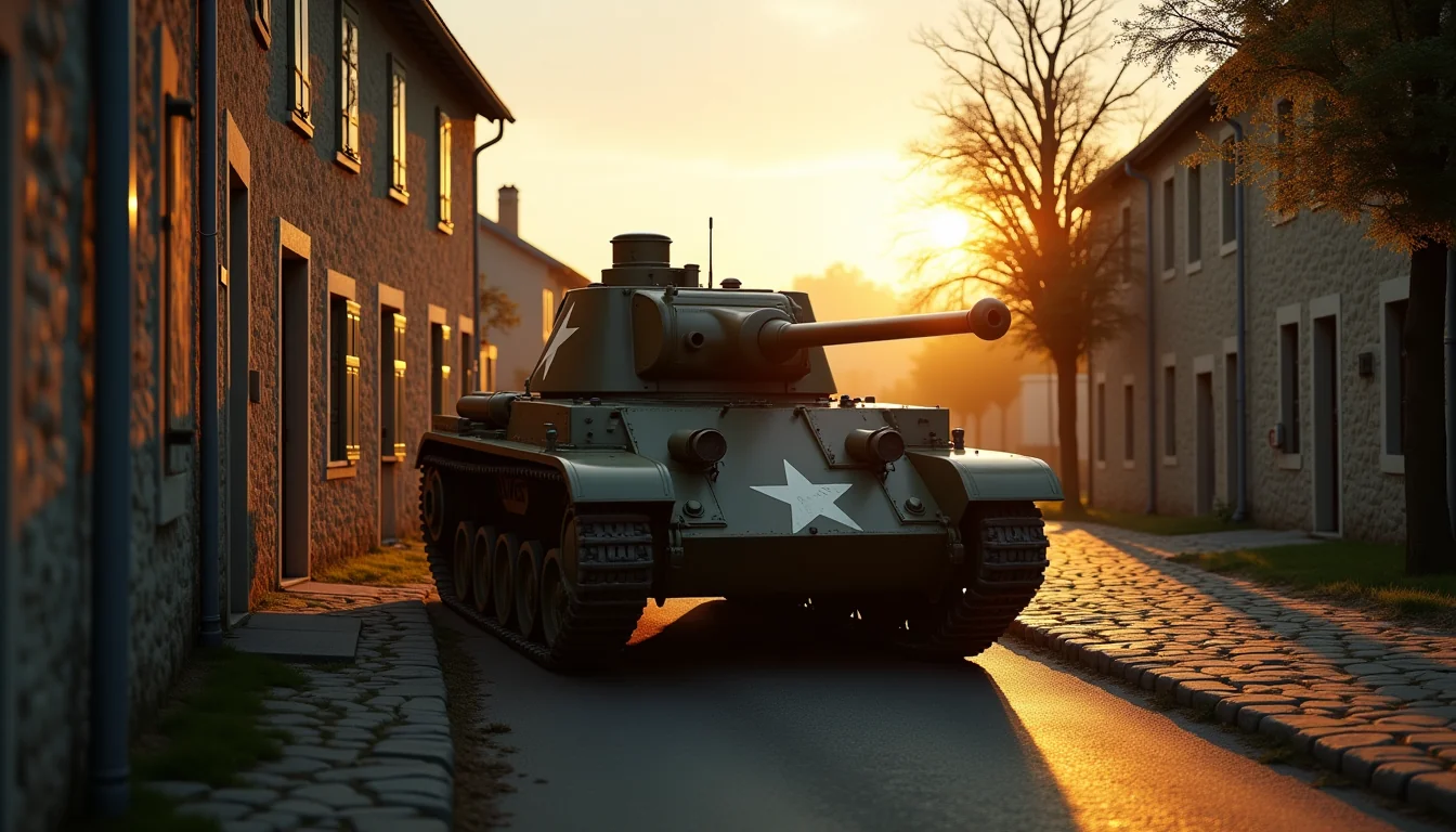 France tank in landscape