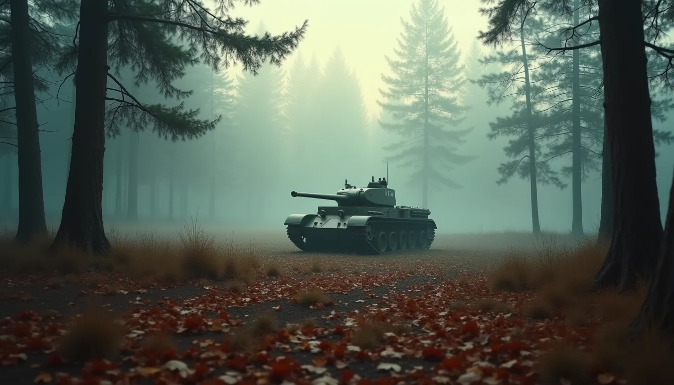 Germany tank in landscape