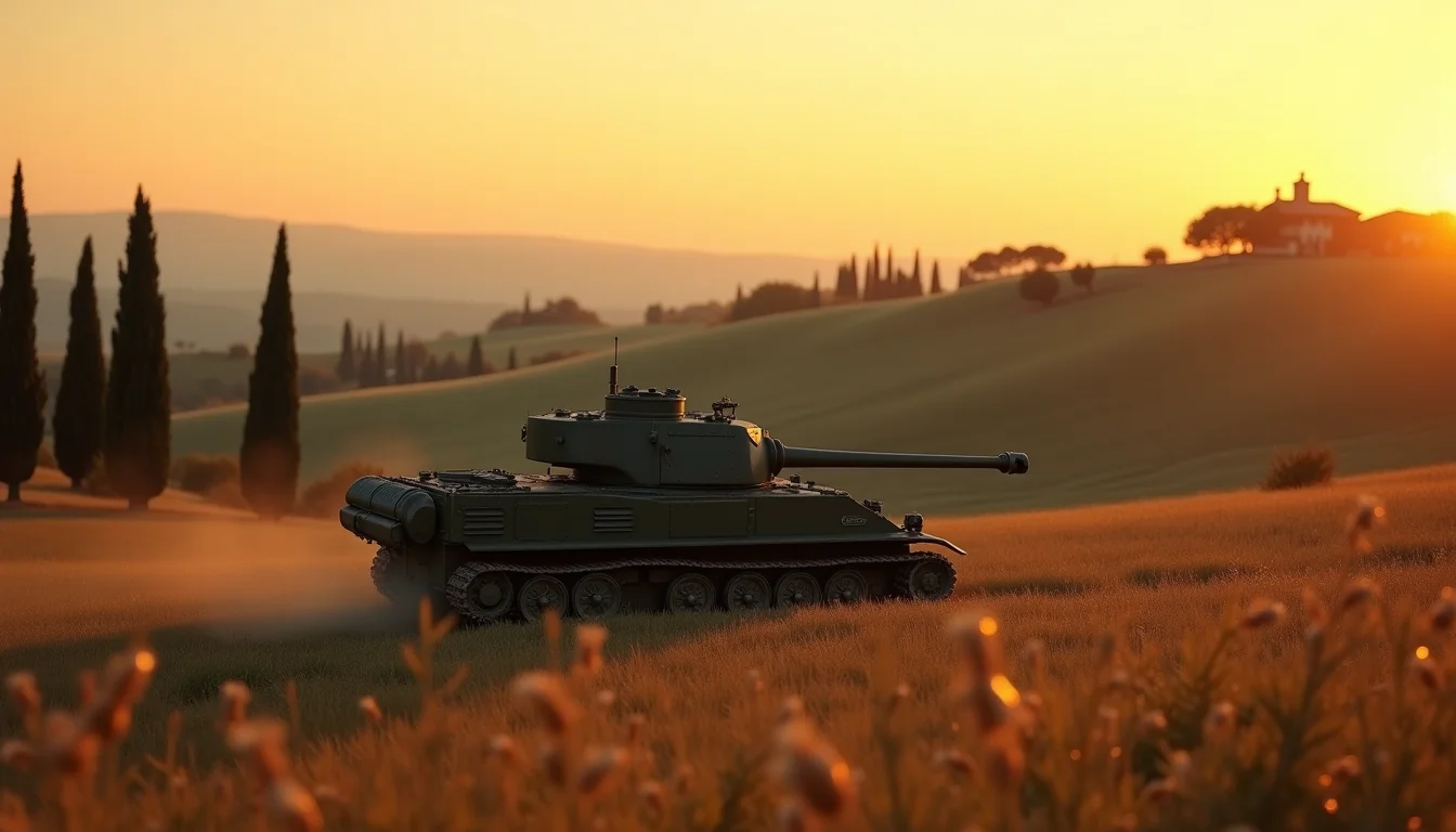 Italy tank in landscape