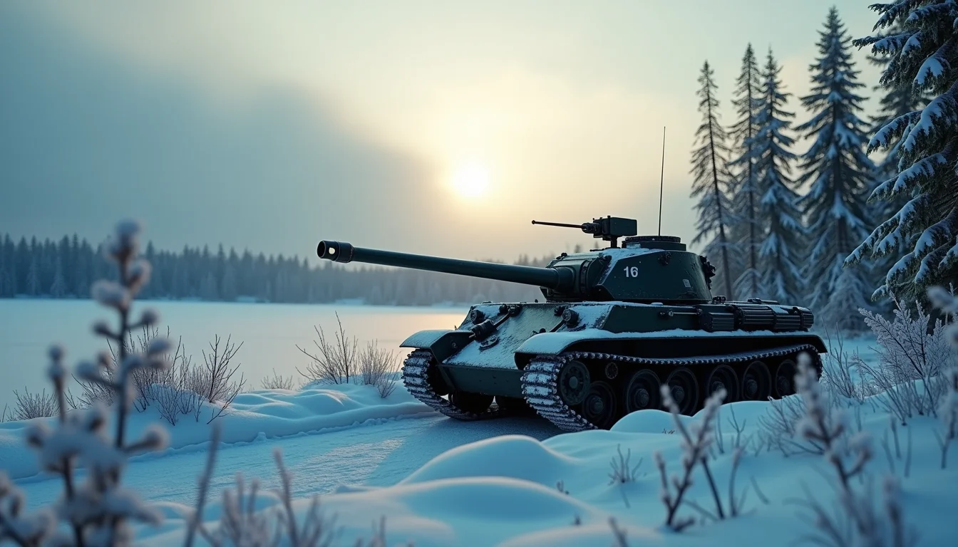 Sweden tank in landscape