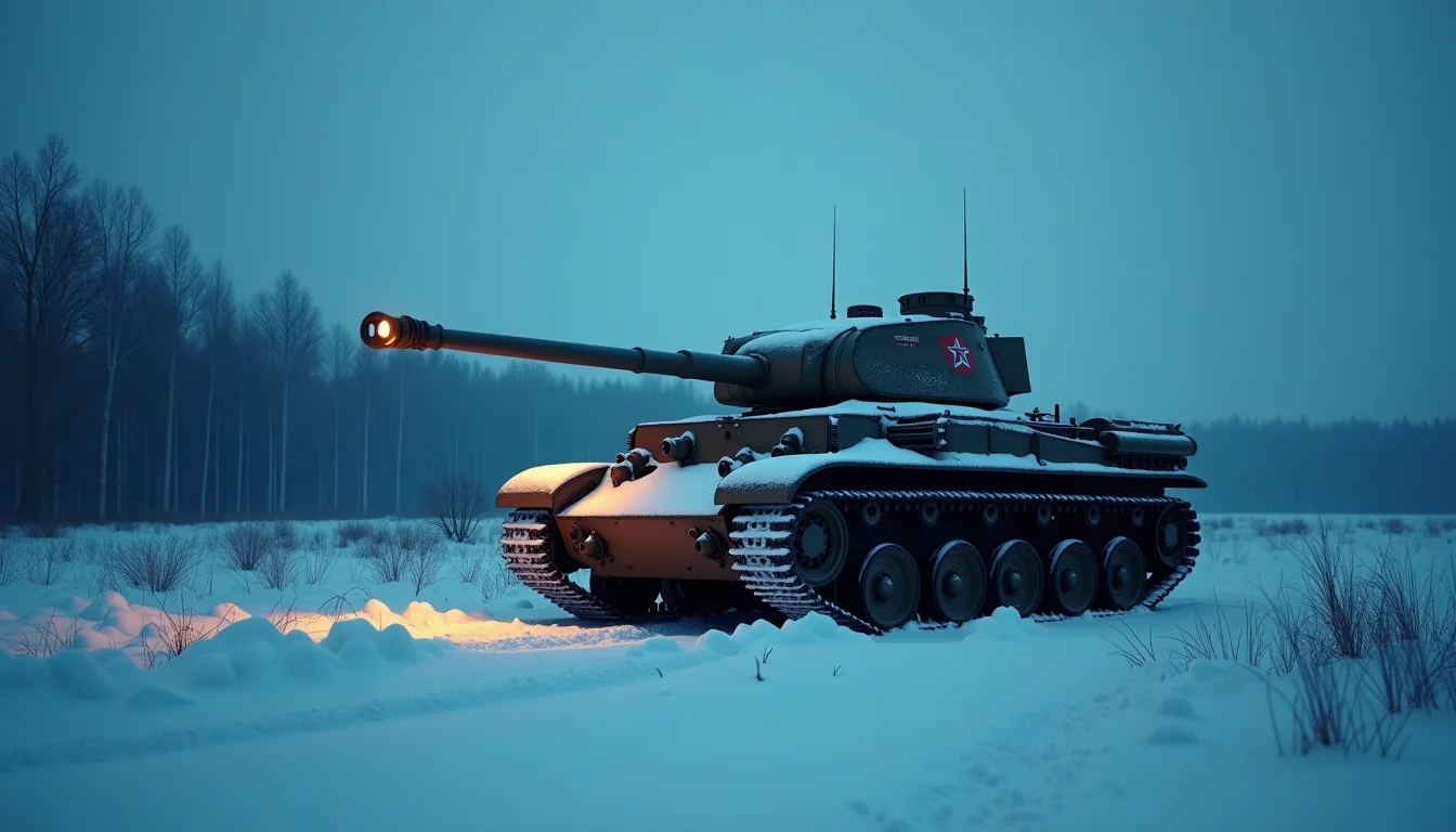 USSR tank in landscape